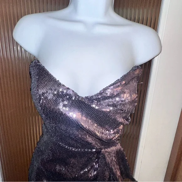 Fashion Nova Lilac Sequined Homecoming/Cocktail Dress, NWOT, s-XS - Picture 4 of 7